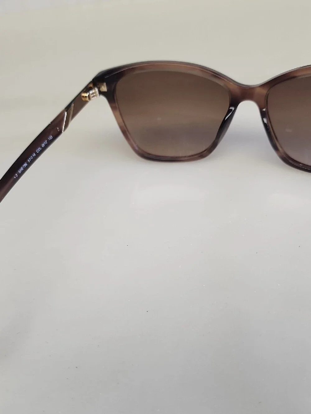 Carolina Herrera Brown Cat-Eye Sunglasses with Brown Lenses